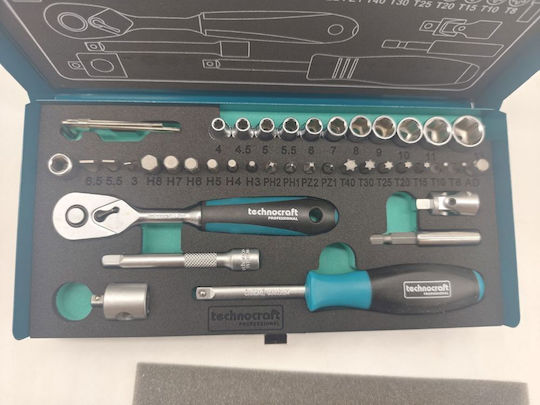 Сет Ключови Гайки Technocraft Metalline 42 Бройки