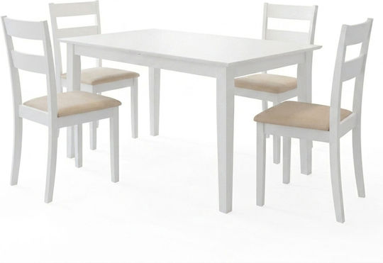 Esszimmermöbel-Set Dallan Mabor Mit 4 Stücken 150x80cm Esszimmermöbel-Set Dallan Mabor Mit 4 Stücken 150x80cm