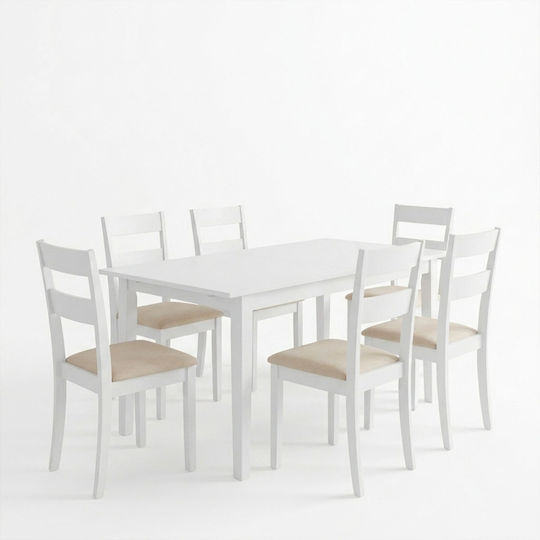Esszimmermöbel-Set Dallan Mabor Mit 6 Stücken 150x80cm Esszimmermöbel-Set Dallan Mabor Mit 6 Stücken 150x80cm