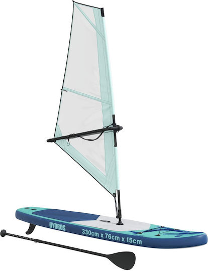 vidaXL Hydros Φουσκωτή Σανίδα SUP με Μήκος 3.3m Μπλε