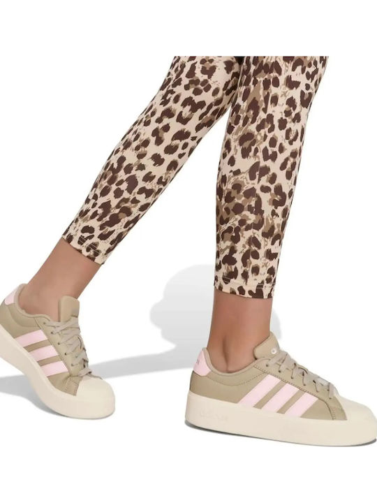 Kinderleggings Sport Lang Braune Animal