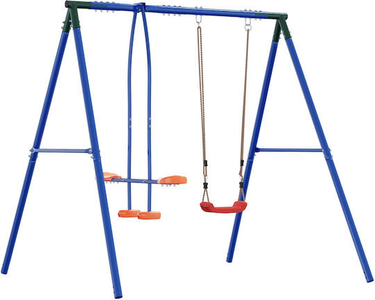 Outdoor Swing Frame Glider Up to 3 Children 42041289 Blue