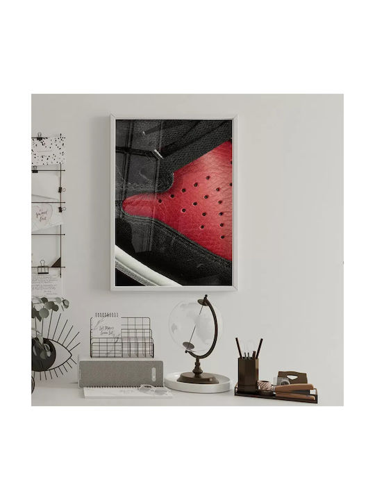 Poster Air Jordan Sneakers Kds010c 40cm X 50cm Premium Μαύρο Ξύλινο Κάδρο