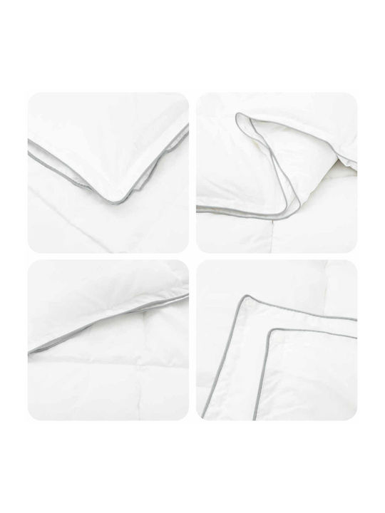 vidaXL Couchdecke 135x220cm Weiß