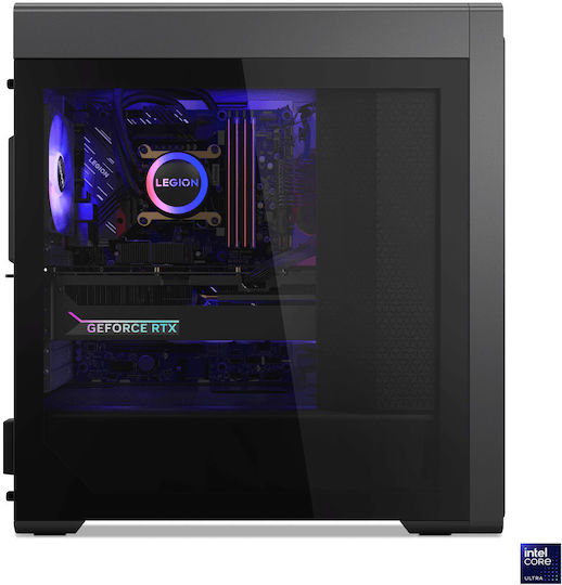 Lenovo Legion T7 34IAS10 Гейминг Настолен Компютър (Ultra 9-285K/64GB DDR5/1TB SSD/GeForce RTX 5080/W11 Home)