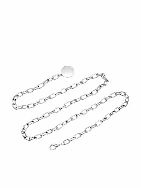 Дамска Колан Аксесоар Сребрист Chain