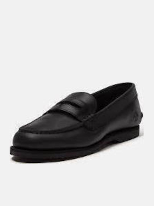 Classic Women's Boat Shoes in Black Colour