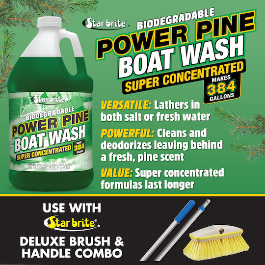 Star Brite Power Pine Boat Wash Σαπούνι Καθαρισμού 1lt