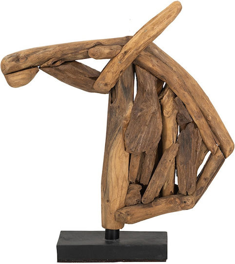 Artekko Διακοσμητικό Άλογο από Ξύλο 65x13x73cm