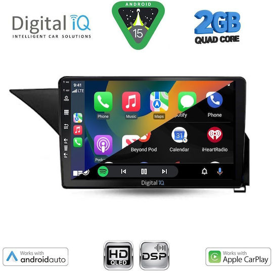 Digital IQ Auto-Audiosysteme für Mercedes-Benz E Klasse 2012-2014 mit Bluetooth USB Eingebautes Wi-Fi GPS Apple CarPlay mit 10 Zoll Touchscreen