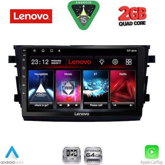 Lenovo Автомобилна Аудио Система за Suzuki Celerio 2015-2021 (Bluetooth/USB/Вграден Wi-Fi/GPS/Apple CarPlay/Android Auto) с Touch Screen 9"