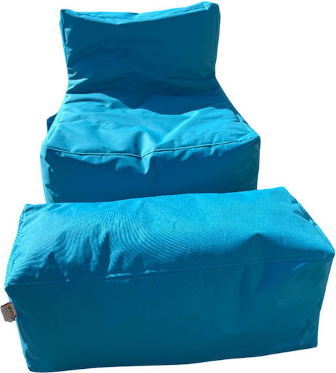 SteweHome Sitzsack Birne Wasserdicht Türkis 75x65x70cm