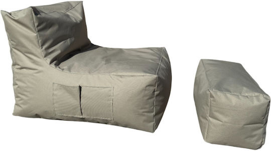 SteweHome Sitzsack Birne Wasserdicht Beige 75x65x70cm