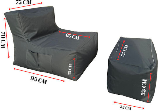 Bean Bag Pear Waterproof Pear 35x75x70cm