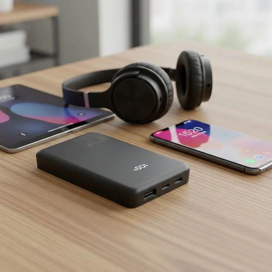 everActive EB-11QB Power Bank 10000mAh 20W mit USB-A Ausgangsanschluss und 2 USB-C Ausgangsanschlüsse Schnellladung Schwarz