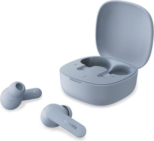 Philips TAT2100 In-ear Bluetooth Handsfree Earphones with Sweat Resistance and Charging Case Light Blue