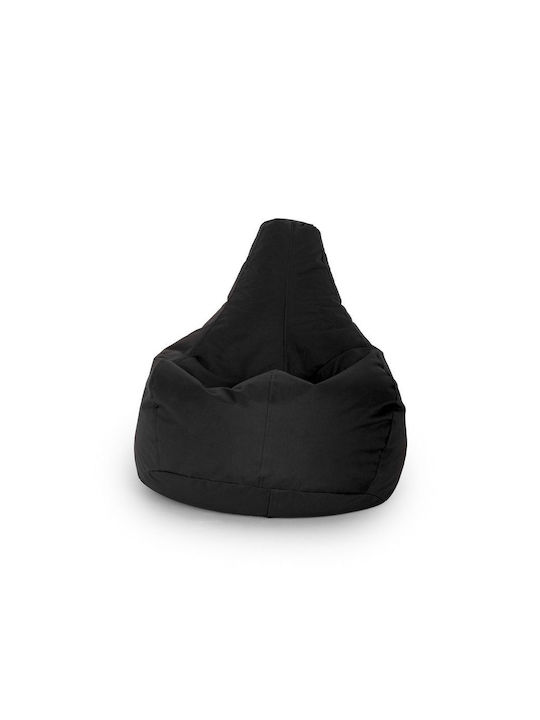 Bean Bag Pear Waterproof Black 50x70x35cm