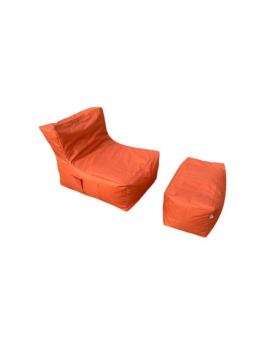 SteweHome Sitzsäcke & Poufs Wasserdichte Orange 75x65x70cm