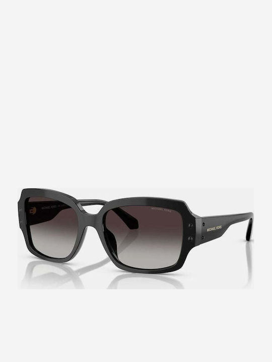 Michael Kors Mk2233b4004e2 Women's Sunglasses with Black Horn-Rimmed Frame and Black Lens