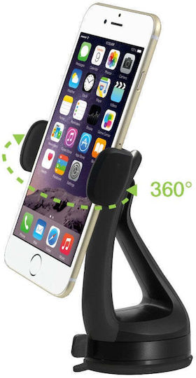 Techly iSmart Vent 51 Car Mobile Mount with Adjustable Hooks Black