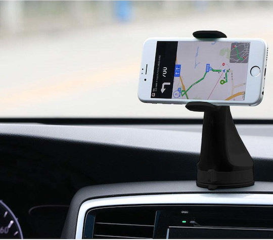 Techly iSmart Vent 51 Car Mobile Mount with Adjustable Hooks Black