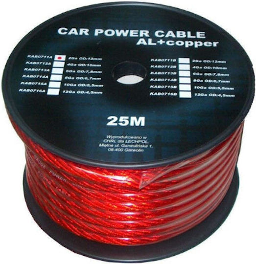 Cablu auto 2ga Od12mm Cu+al