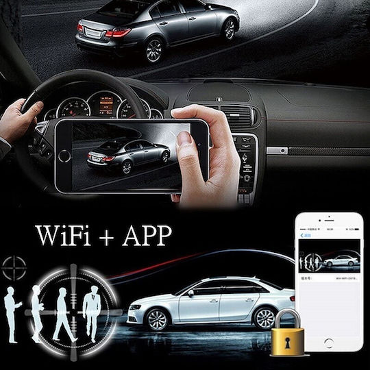 Комплект Камера ДВР за Автомобил 1080P Wi-Fi и Задна Камера