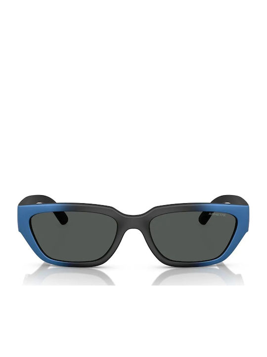 Arnette Women's Sunglasses with Blue Plastic Frame and Gray Gradient Lens AN4350 297587