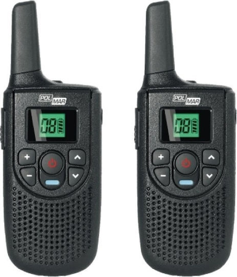 Polmar Gemini Transmițător Wireless PMR cu Ecran Monocrom Set 2buc