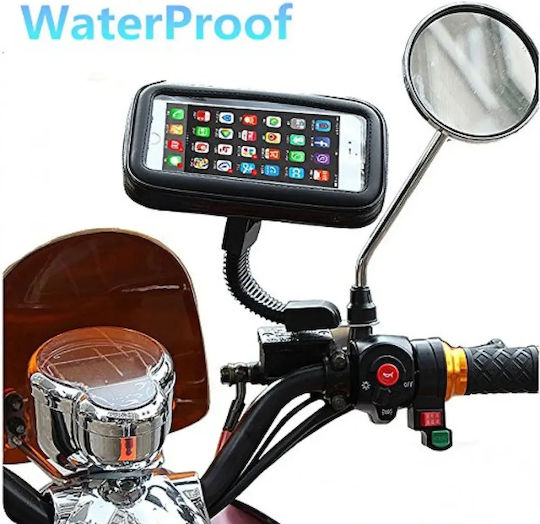 Mount Phone Motorcycle with Waterproof Case 6.8" for Mirror