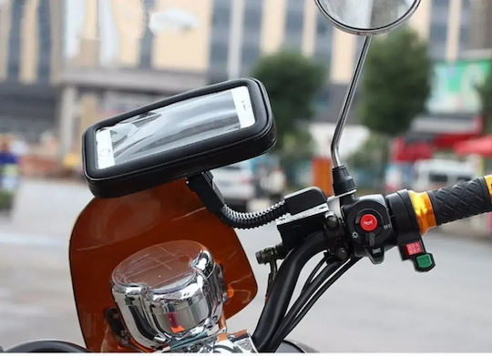 Mount Phone Motorcycle with Waterproof Case 6.8" for Mirror