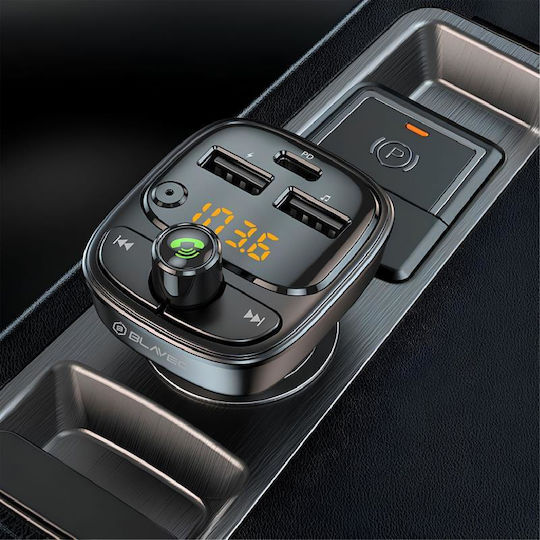 Blavec FM Transmitter Auto mit Bluetooth Typ-C USB