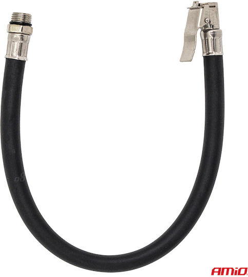 Amio Tyre Inflation Tube 1/4" 40cm Standard Ends Fixed Connection & Easy Use 1 Piece 04503/am