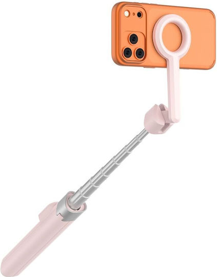 Tech-protect L10s Magsafe Bluetooth Selfie Stick Tripod Pink Grey
