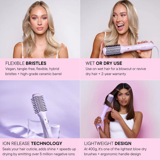 Mermade Hair Blow Dry Brush Electric Hair Brush