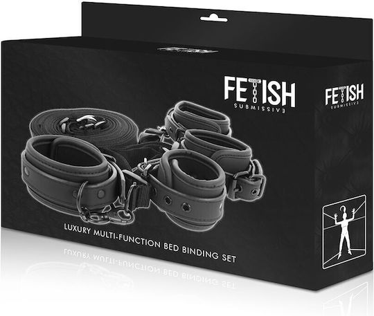 Fetish Submissive Сет за Връзване на Крайници в Черен Цвят