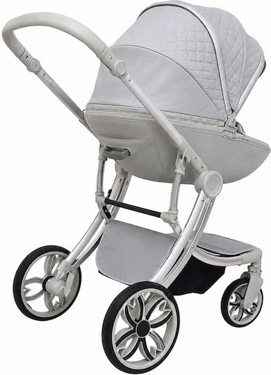 Beboulino Aiolos Adjustable 3 in 1 Baby Stroller Suitable for Newborn Light Grey