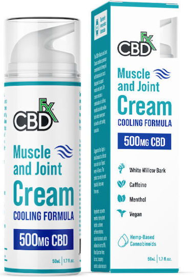 CBD FX Muscle & Joint 500mg Cream Cooling Formula 50ml