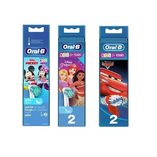 Oral-B Disney 2 Princesses Replacement Heads for Electric Toothbrush for 3+ years 2pcs Princesses