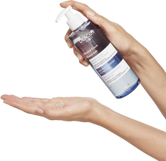 Vichy Dercos Mineral Soft Шампоан За Чувствителен Скалп За Всички Типове Коса 400ml