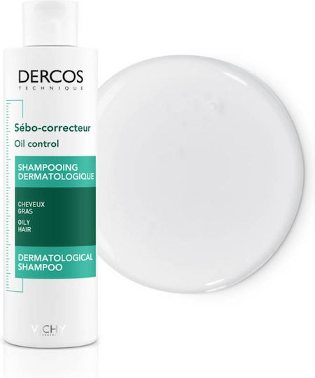 Vichy Dercos Oil Control Shampoos for Oily Hair 200ml