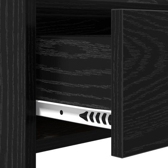 Konsolentisch Aus Holz Schwarze Eiche L90xB35xH80cm
