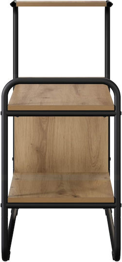Konsolentisch aus Holz & Metall Eiche M80xB35xH75cm