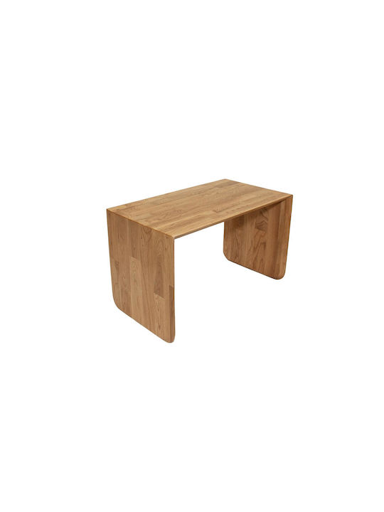 Rechteckiger Beistelltisch aus Massivholz Eichen M37xB34xH60cm