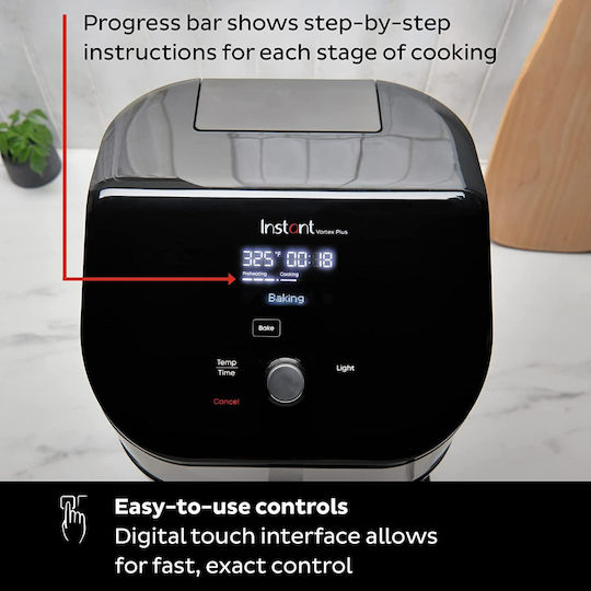 Instant Pot Instant Vortex Plus Air Fryer με Wi-Fi 5.7lt Μαύρο