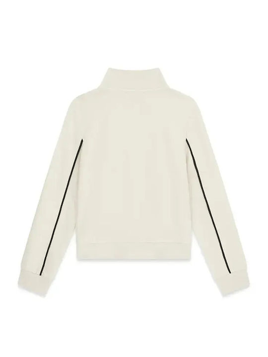 Kids Sweatshirt Cardigan Ecru Ls Active Top