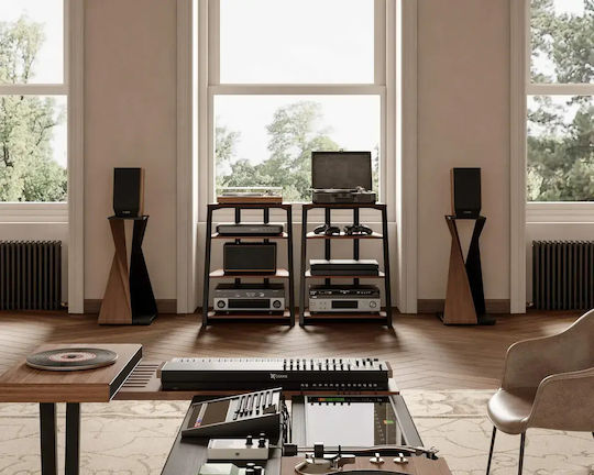Fitueyes Eiffel As07 Regular Έπιπλο Hi-fi Rack Walnut