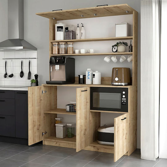 Tuco 3 Επιδαπέδιο Ντουλάπι Sapphire Oak 123.8x40x180εκ. Tuco 3 Επιδαπέδιο Ντουλάπι Sapphire Oak 123.8x40x180εκ.