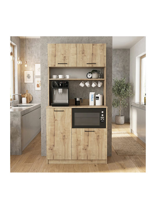 Tuco 2 Подов Кухненски Шкаф Sapphire Oak 90x40x180см