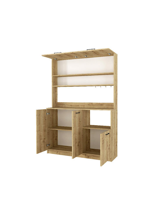 Tuco 3 Dulap de Pardoseală Sapphire Oak 123.8x40x180cm